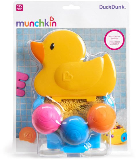 兒童健康，兒童玩具，洗澡玩具 - Munchkin, DuckDunk Bath Toy, 12+ Months, 1 Toy