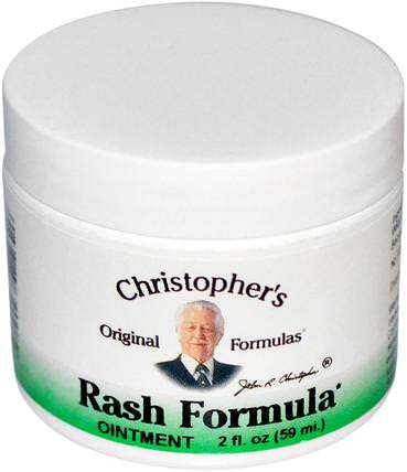 Rash Formula Ointment, 2 fl oz (59 ml) by Christophers Original Formulas, 健康，傷害燒傷 HK 香港
