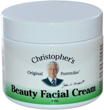 Beauty Facial Cream, 2 oz by Christophers Original Formulas, 美容，面部護理，面霜，乳液，健康，皮膚，面霜日 HK 香港