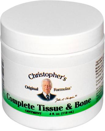 Complete Tissue & Bone Ointment, 4 fl oz (118 ml) by Christophers Original Formulas, 健康，抗疼 HK 香港