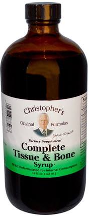 Complete Tissue & Bone Syrup, 16 fl oz (423 ml) by Christophers Original Formulas, 健康，骨骼，骨質疏鬆症 HK 香港