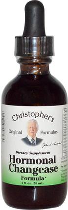 Hormonal Changease Formula, 2 fl oz (59 ml) by Christophers Original Formulas, 健康，女性，更年期 HK 香港