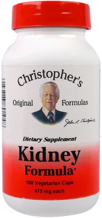 Kidney Formula, 475 mg, 100 Veggie Caps by Christophers Original Formulas, 健康，腎臟 HK 香港