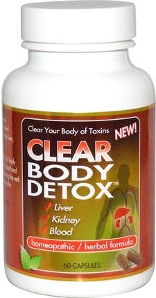 Body Detox, 60 Capsules by Clear Products, 補品，順勢療法，排毒 HK 香港