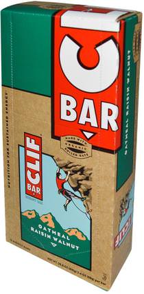 Energy Bar, Oatmeal Raisin Walnut, 12 Bars, 2.4 oz (68 g) Each by Clif Bar, 運動，蛋白質棒 HK 香港