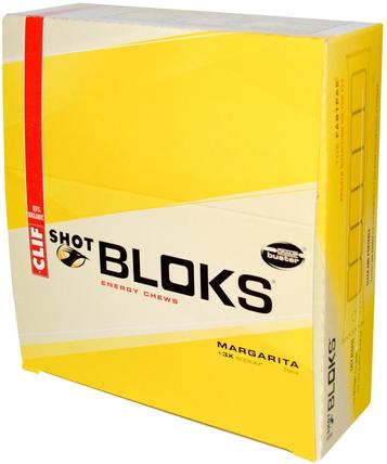 Shot Bloks Energy Chews, Margarita Flavor + 3X Sodium, 18 Packets, 2.1 oz (60 g) Each by Clif Bar, 運動，電解質飲料補水 HK 香港