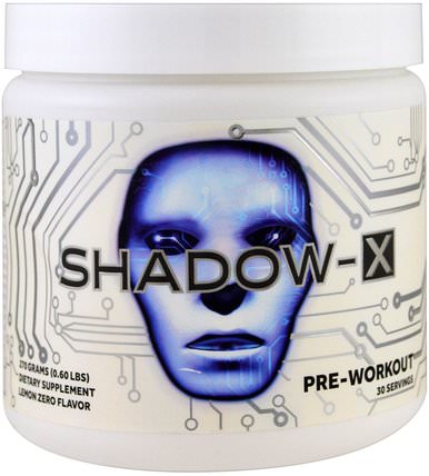 Shadow-X, Pre-Workout, Lemon Zero, 0.60 lbs (270 g) by Cobra Labs, 健康，能量，運動 HK 香港