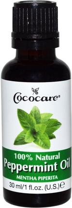 100% Natural Peppermint Oil, 1 fl oz (30 ml) by Cococare, 沐浴，美容，香薰精油，薄荷油 HK 香港