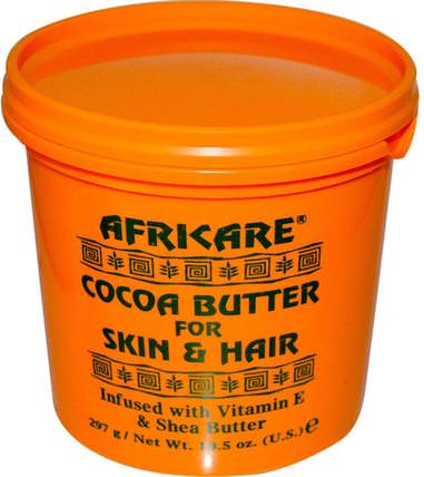 Africare, Cocoa Butter For Skin & Hair, 10.5 oz (297 g) by Cococare, 健康，皮膚，可可脂，浴，美容，頭髮，頭皮 HK 香港