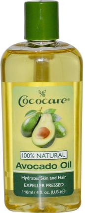 Avocado Oil, 4 fl oz (118 ml) by Cococare, 健康，皮膚，鱷梨油，按摩油 HK 香港