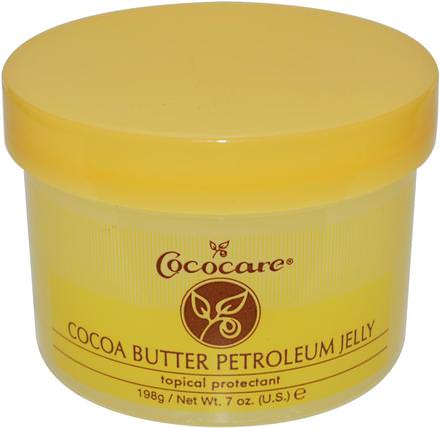 Cocoa Butter Petroleum Jelly, 7 oz (198 g) by Cococare, 健康，皮膚，可可脂 HK 香港