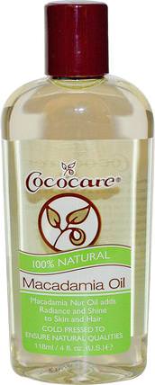 Macadamia Oil, 4 fl oz (118 ml) by Cococare, 健康，皮膚，按摩油，沐浴，美容，頭髮，頭皮 HK 香港