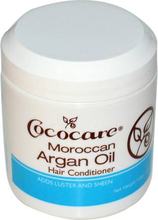 Moroccan Argan Oil, Hair Conditioner, 5 oz (148 g) by Cococare, 洗澡，美容，護髮素，摩洛哥堅果 HK 香港