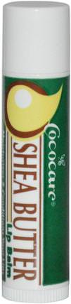 Shea Butter Lip Balm.15 oz (4.2 g) by Cococare, 洗澡，美容，唇部護理，唇膏 HK 香港