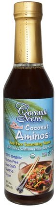 The Original Coconut Aminos, Soy-Free Seasoning Sauce, 8 fl oz (237 ml) by Coconut Secret, 食物，醬汁和醃泡汁 HK 香港