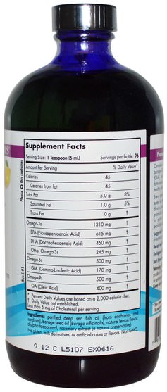 健康 - Nordic Naturals, Complete Omega, Lemon Taste, 16 fl oz (473 ml)