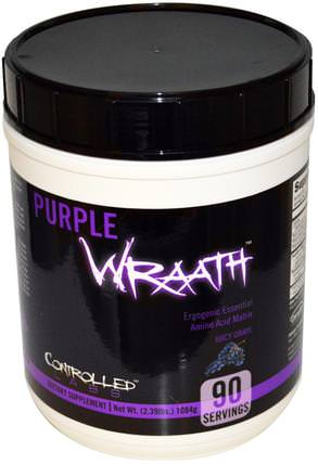 Purple Wraath, Juicy Grape, 2.39 lbs (1084 g) by Controlled Labs, 運動，鍛煉，合成代謝補品 HK 香港