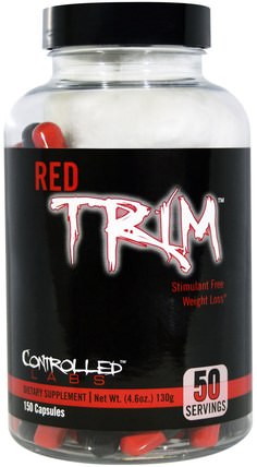 Red Trim, Stimulant Free Weight Loss, 150 Capsules by Controlled Labs, 減肥，飲食，脂肪燃燒器 HK 香港