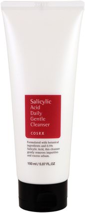 Salicylic Acid Daily Gentle Cleanser, 5.07 fl. oz (150 ml) by Cosrx, 美容，抗衰老 HK 香港
