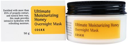 Ultimate Moisturizing Honey, Overnight Mask, 50 g by Cosrx, 洗澡，美容，面膜 HK 香港
