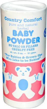 Baby Powder, 3 oz (81 g) by Country Comfort, 健康，懷孕，尿布，嬰兒爽身粉油 HK 香港