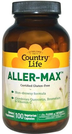 Aller-Max, 100 Veggie Caps by Country Life, 健康，過敏，過敏 HK 香港