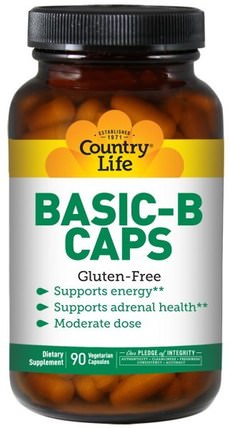 Basic-B Caps, 90 Veggie Caps by Country Life, 維生素，維生素b HK 香港