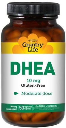 DHEA, 10 mg, 50 Vegetarian Capsules by Country Life, 補充劑，dhea biochem HK 香港
