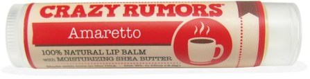 100% Natural Lip Balm, Amaretto, 0.15 oz (4.4 ml) by Crazy Rumors, 洗澡，美容，唇部護理，唇膏 HK 香港