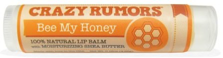 100% Natural Lip Balm, Bee My Honey, 0.15 oz (4.4 ml) by Crazy Rumors, 洗澡，美容，唇部護理，唇膏 HK 香港