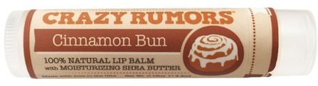 100% Natural Lip Balm, Cinnamon Bun, 0.15 oz (4.4 ml) by Crazy Rumors, 洗澡，美容，唇部護理，唇膏 HK 香港