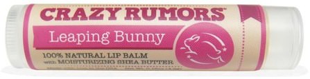 100% Natural Lip Balm, Leaping Bunny, Plum Apricot, 0.15 oz (4.4 ml) by Crazy Rumors, 洗澡，美容，唇部護理，唇膏 HK 香港
