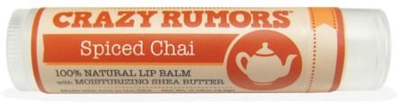 100% Natural Lip Balm, Spiced Chai, 0.15 oz (4.4 ml) by Crazy Rumors, 洗澡，美容，唇部護理，唇膏 HK 香港