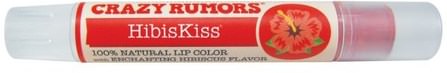 HibisKiss, 100% Natural Lip Color, Sunset.09 oz (2.5 g) by Crazy Rumors, 洗澡，美容，口紅，光澤，襯墊 HK 香港