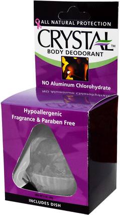 Deodorant Crystal, 3 oz (84 g) by Crystal Body Deodorant, 洗澡，美容，除臭石頭 HK 香港