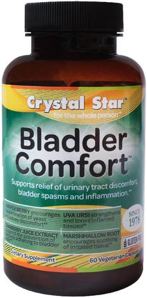 Bladder Comfort, 60 Veggie Caps by Crystal Star, 健康，膀胱 HK 香港