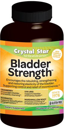 Bladder Strength, 60 Veggie Caps by Crystal Star, 健康，泌尿健康 HK 香港