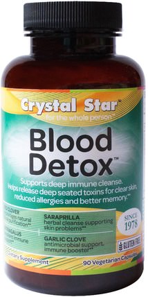 Blood Detox, 90 Veggie Caps by Crystal Star, 健康，排毒 HK 香港