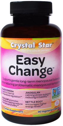 Easy Change, 90 Veggie Caps by Crystal Star, 健康，女性，更年期 HK 香港