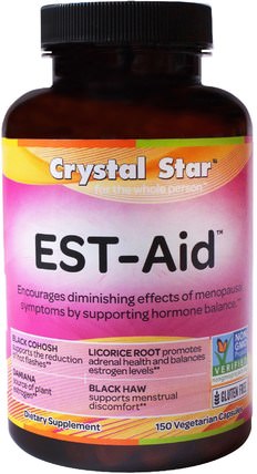 Est-Aid, 150 Veggie Caps by Crystal Star, 健康，女性，更年期 HK 香港