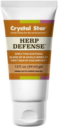 Herp Defense Gel, 1.5 fl oz (44 ml) by Crystal Star, 健康，皰疹，個人衛生 HK 香港