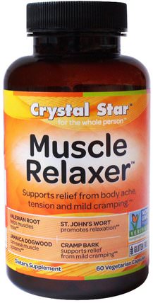 Muscle Relaxer, 60 Veggie Caps by Crystal Star, 健康 HK 香港