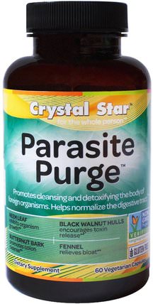 Parasite Purge, 60 Veggie Caps by Crystal Star, 健康，寄生蟲 HK 香港
