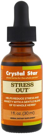 Stress Out, 1 fl oz (30 ml) by Crystal Star, 健康，抗壓力 HK 香港