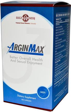 ArginMax, Men, 180 Capsules by Daily Wellness Company, 健康，男人 HK 香港