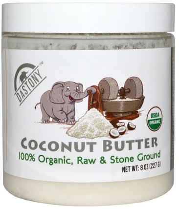 Coconut Butter, 100% Organic 8 oz (227 g) by Dastony, 食物，堅果黃油 HK 香港