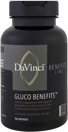 Gluco Benefits, 90 Capsules by DaVinci Benefits, 健康，血糖 HK 香港