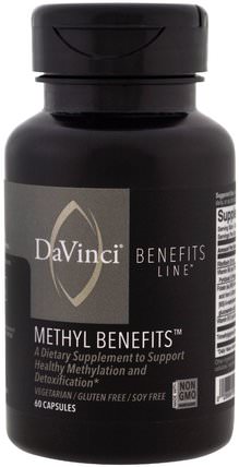 Methyl Benefits, 60 Capsules by DaVinci Benefits, 維生素，維生素b HK 香港
