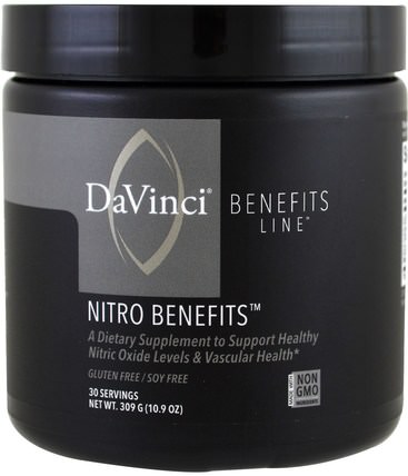 Nitro Benefits, 10.9 oz (309 g) by DaVinci Benefits, 運動，鍛煉 HK 香港