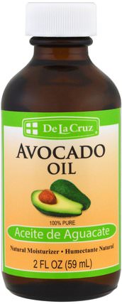 Avocado Oil, 100% Pure, 2 fl oz (59 ml) by De La Cruz, 健康，皮膚，鱷梨油 HK 香港